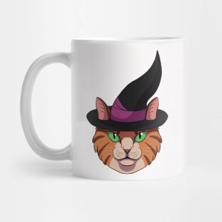 Orange Tabby Witch Cat Mug